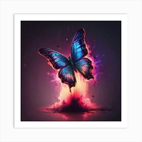 Butterfly In Flames 1 Art Print