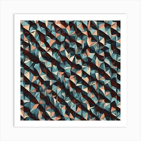 Abstract Triangles 23 Art Print