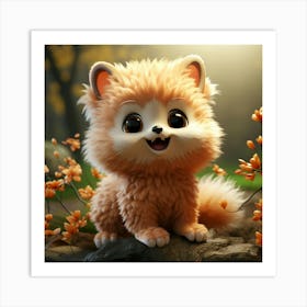 Cute Cub Art Print