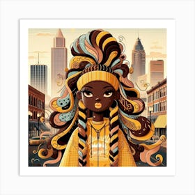 African American Girl Art Print