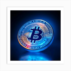 Bitcoin Coin 7 Art Print