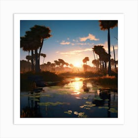 Okavango Delta Art Print