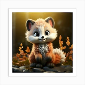 Cute Fox 57 Art Print