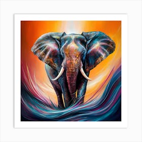 Elephant In The Sky 1 Art Print