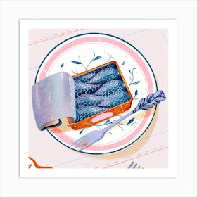 Cute Sardines Can Art Print