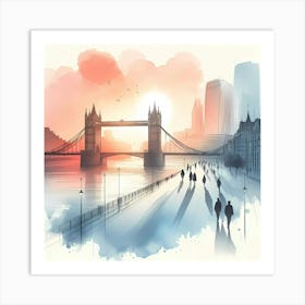 Tower Bridge In London Art Print