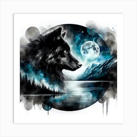 Wild Animal Illustration 350 Art Print