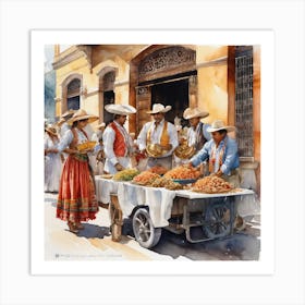 Mexican Market 1 Art Print