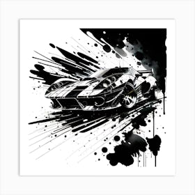 Splatter Car 5 Art Print