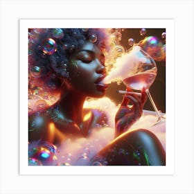 Bubbles And Bubbles 3 Art Print