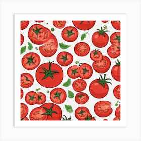 Tomato Pattern 1 Art Print