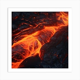 Lava Flow Art Print