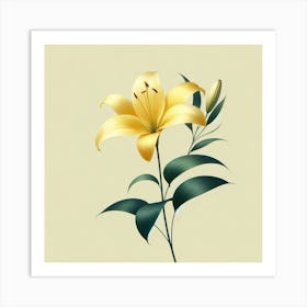 Yellow Lily Art Print