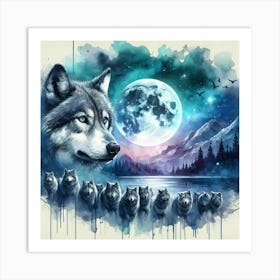 Creative Wild Animal Representation 114 Art Print