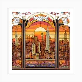 New York City Skyline Art Print