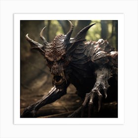 Demon In The Woods 9 Art Print