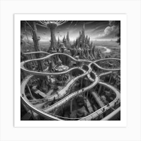 Fantasy City 1 Art Print