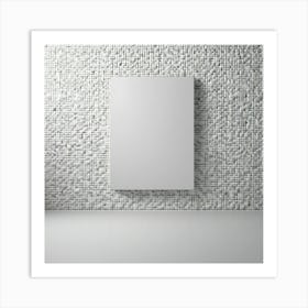 Blank White Wall Art Print