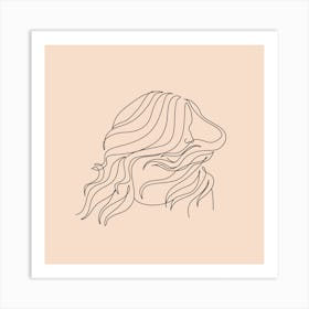 Hair Line Art Art Print