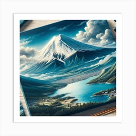 Japanese volcano Fuji 5 Art Print