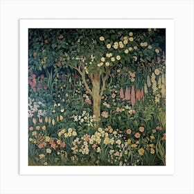 Garden Of Flowers Art Art Print