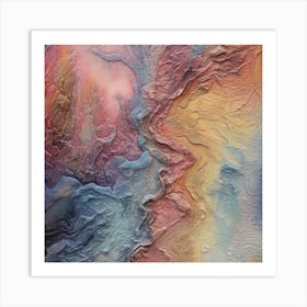 Pastel Textured 3 Art Print