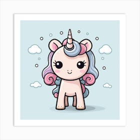 Cute Unicorn 532 Art Print