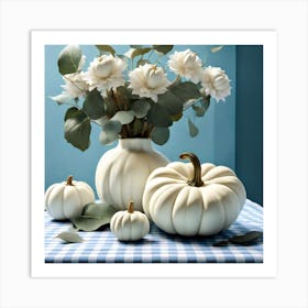 White tablescape Art Print