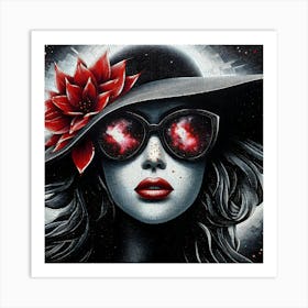 Galaxy Girl Art Print