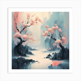 Asian Landscape Painting 1 Art Print