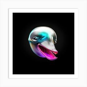 Dolphin Head Art Print