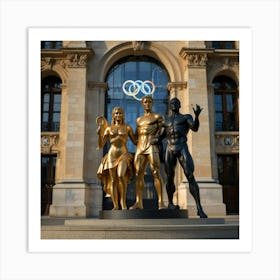 Olympic Statues Art Print