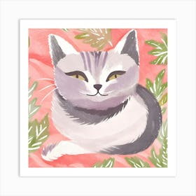 Cat Painting 6 Art Print