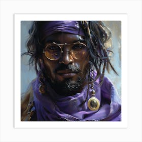 Man In Purple Art Print