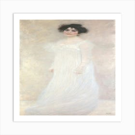 Lady In White 1 Art Print