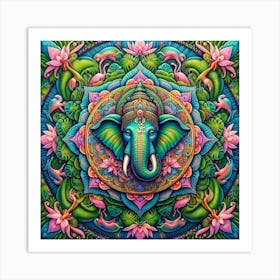 Ganesha Mandala 3 Art Print