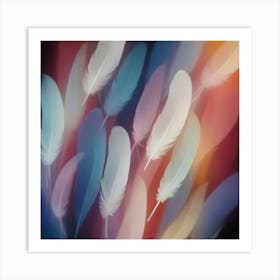 Feathers Stock Videos & Royalty-Free Footage 2 Art Print