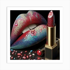 Lipstick Painting 1 Art Print