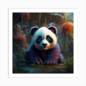 Baby Panda Art Print