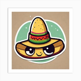 Cute Mexican Hat Art Print