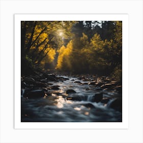 Autumn River 4 Art Print