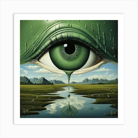 Green Eye Art Print