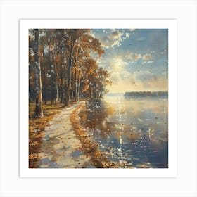 Autumn Walk Art Print