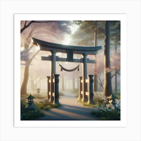 Tori Gate Art Print