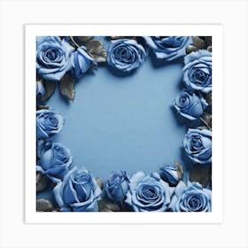 Blue Roses 21 Art Print