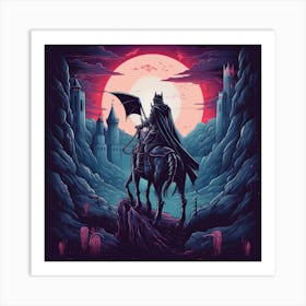 Batman On Horseback Art Print