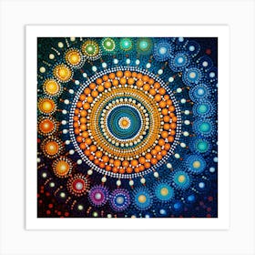 Shamanic Mandala Art Print