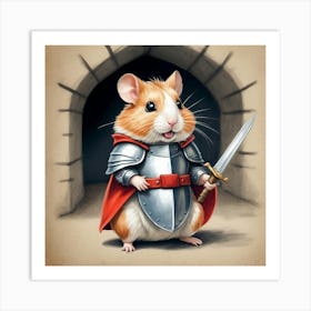 Knight Hamster 6 Art Print