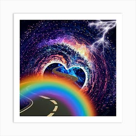 Rainbow Road  Art Print