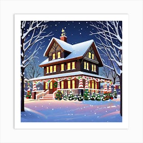 Christmas House 26 Art Print